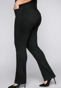 Gerade Stretch-Jeans mit Bodyforming-Effekt