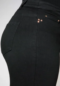 Gerade Stretch-Jeans mit Bodyforming-Effekt