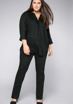 Gerade Stretch-Jeans mit Bodyforming-Effekt