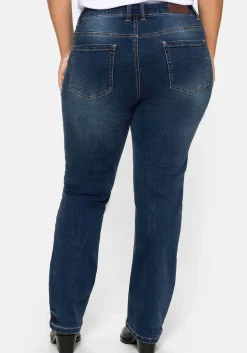 Gerade Stretch-Jeans mit Bodyforming-Effekt