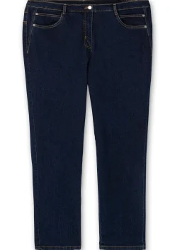 Gerade Stretch-Jeans mit Komfortbund