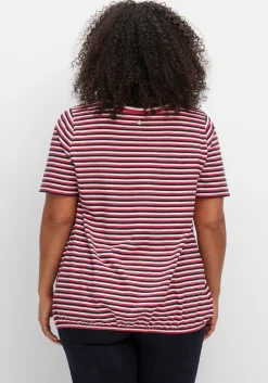 Gestreiftes Shirt mit Gummizugbund