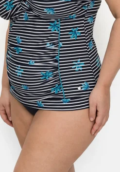 Gestreiftes Tankini-Top mit Shaping-Einsatz