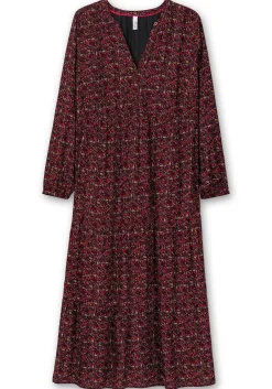 Gestuftes Maxikleid mit Alloverprint