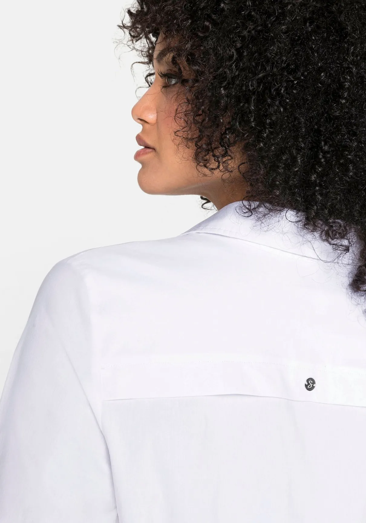 Hemdbluse mit verdeckter Knopfleiste