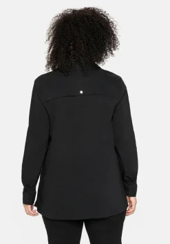 Hemdbluse mit verdeckter Knopfleiste