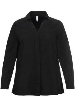 Hemdbluse mit verdeckter Knopfleiste