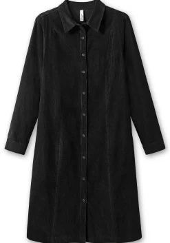 Hemdblusenkleid aus weichem Cord