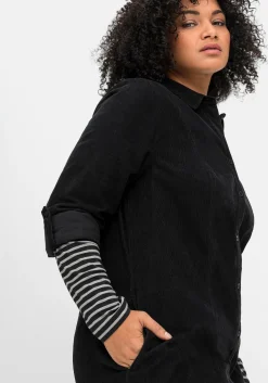 Hemdblusenkleid aus weichem Cord