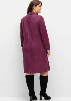 Hemdblusenkleid aus weichem Cord