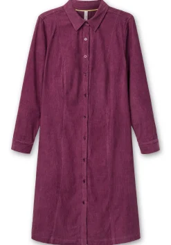 Hemdblusenkleid aus weichem Cord