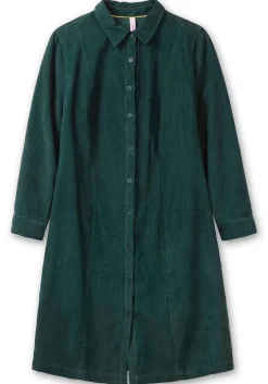 Hemdblusenkleid aus weichem Cord