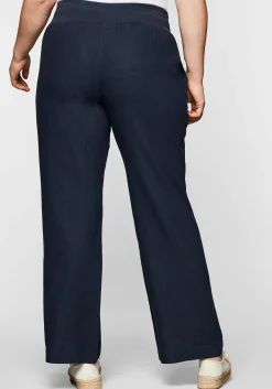 Hose im Curvy-Schnitt ELLA aus Leinen-Viskose-Mix