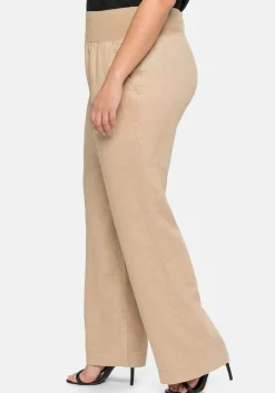 Hose im Curvy-Schnitt ELLA aus Leinen-Viskose-Mix