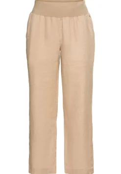 Hose im Curvy-Schnitt ELLA aus Leinen-Viskose-Mix