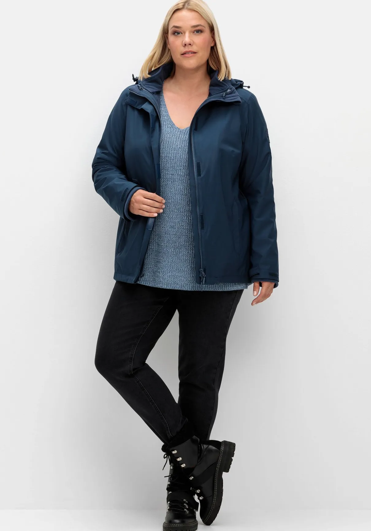 3-in-1-Winterjacke mit Fleece-Innenjacke