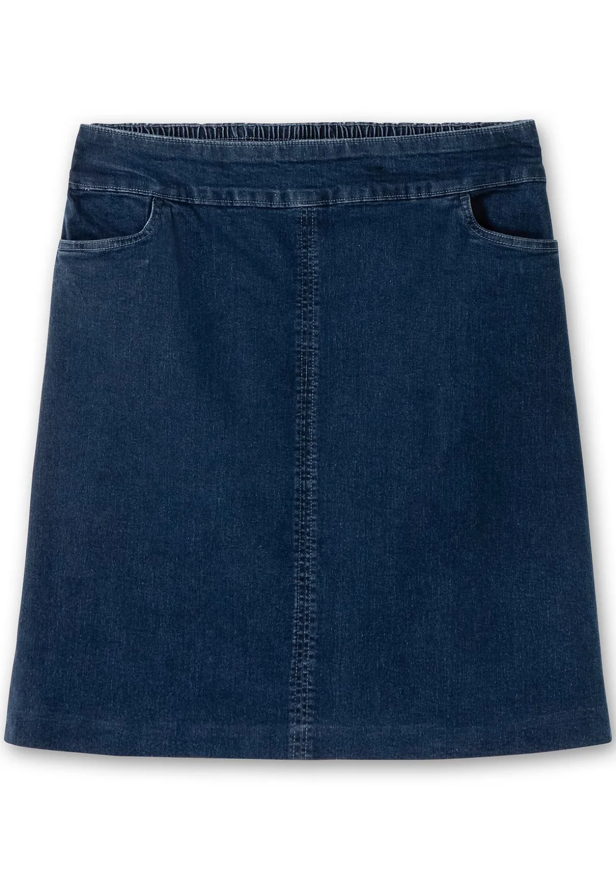 Jeansrock mit Taschen, in A-Linie