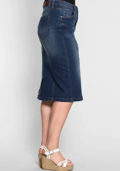 Jeansrock mit Teilungsnähten