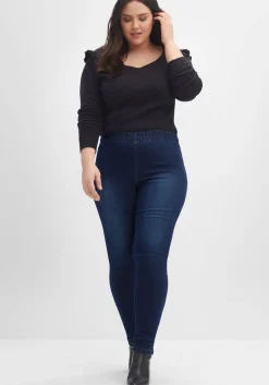 Jeggings in individueller Waschung