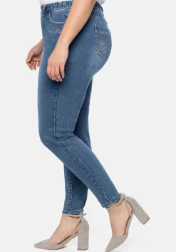 Jeggings mit Gummibund und Gürtelschlaufen