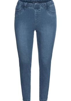 Jeggings mit Gummibund und Gürtelschlaufen