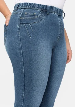 Jeggings mit Gummibund und Gürtelschlaufen