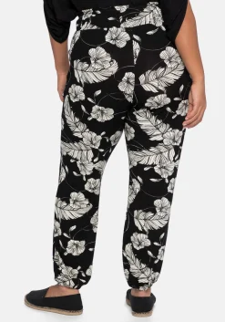 Jerseyhose im Joggpants-Stil, mit Alloverprint