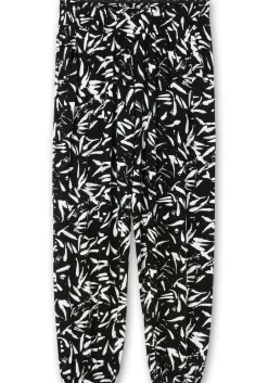 Jerseyhose mit Smokbund und Saumbündchen