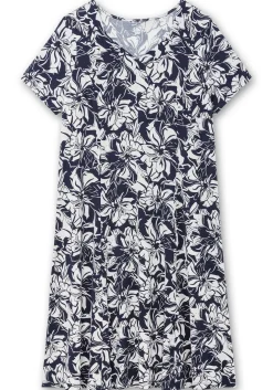 Jerseykleid in A-Linie, mit Blumenprint
