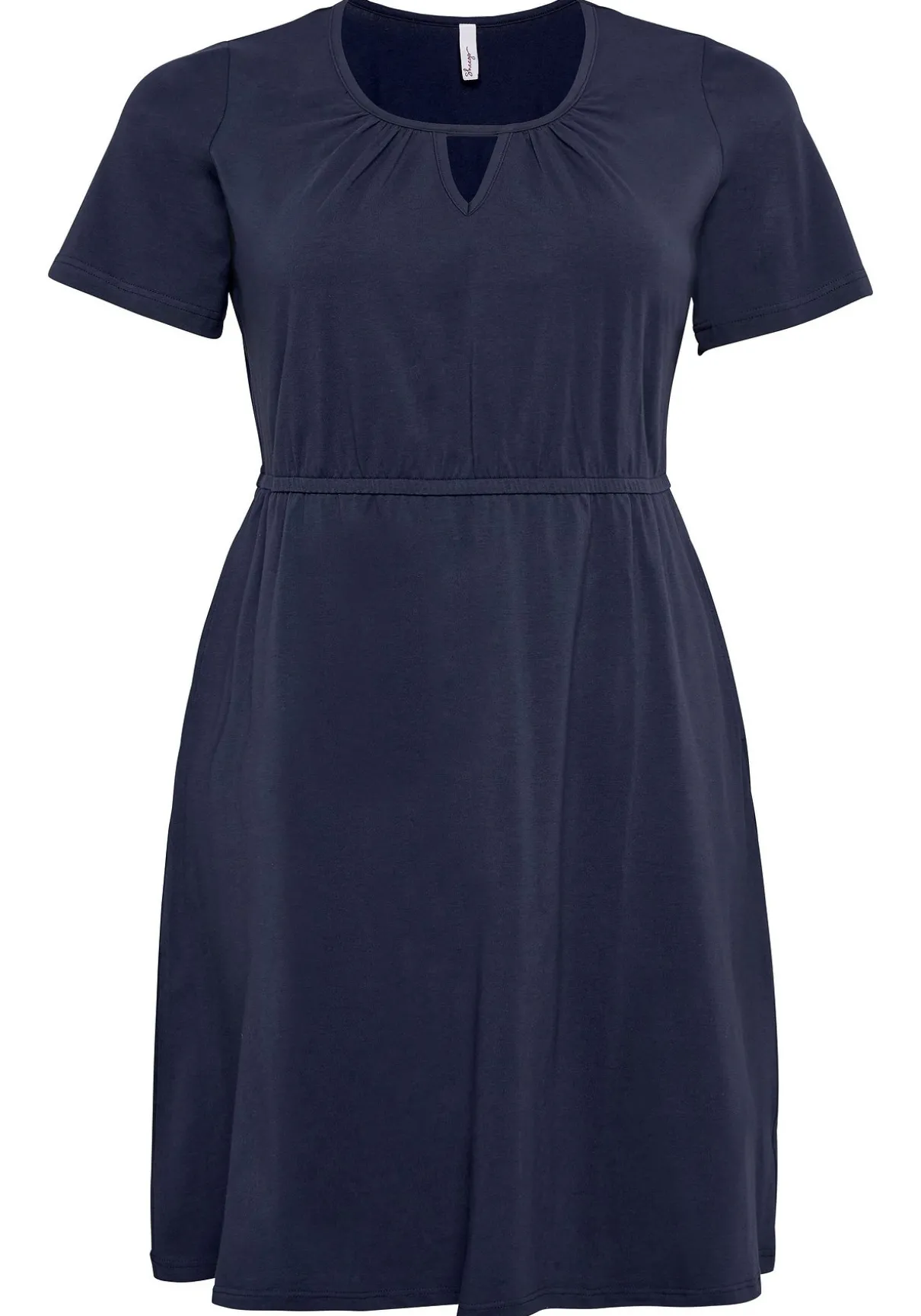 Jerseykleid mit Cut-out am Ausschnitt