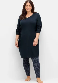 Jerseykleid mit Taschen und regulierbarer Taille