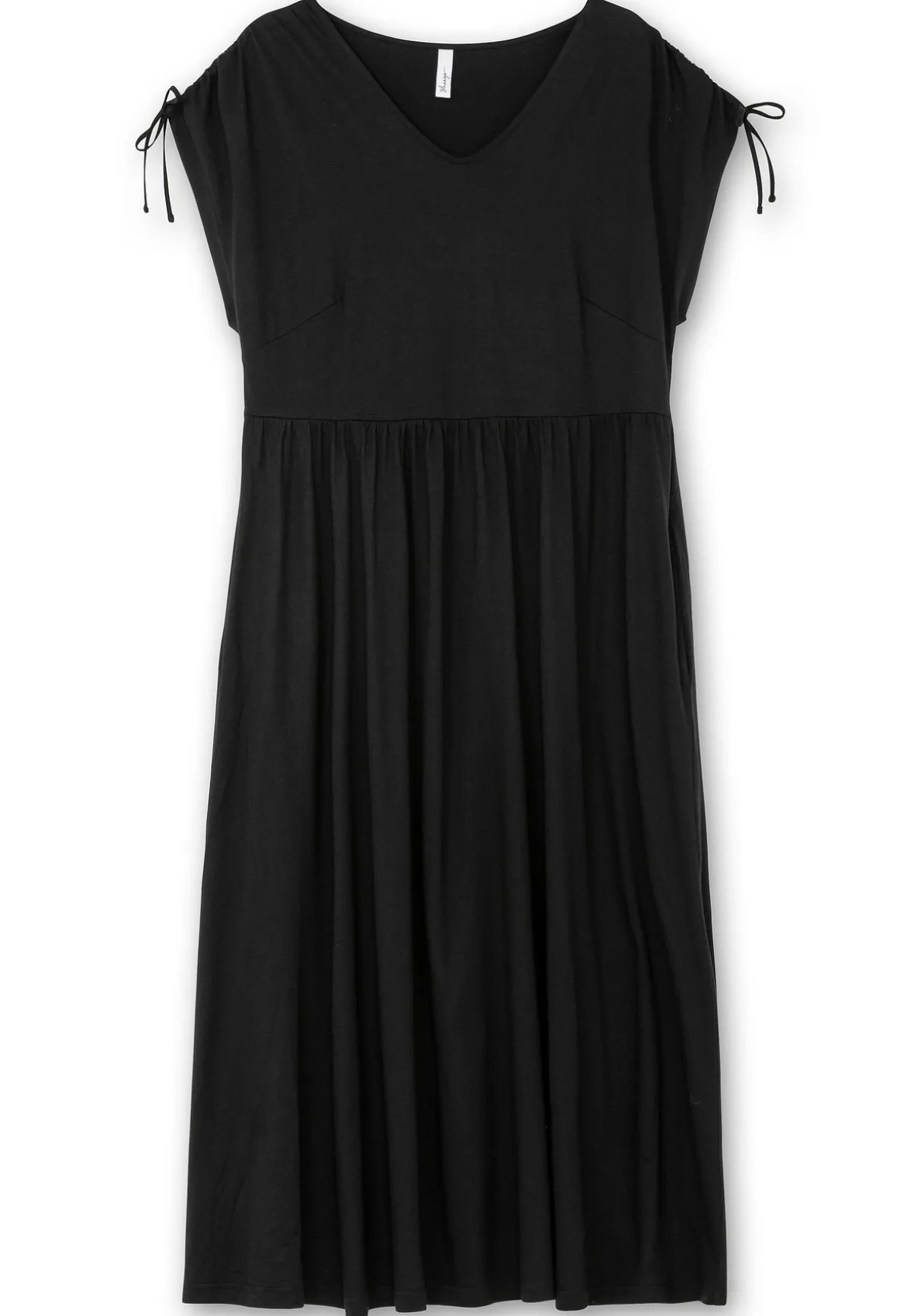 Jerseykleid mit Tunnelzug am Ärmel