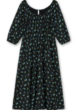 Jerseykleid mit variablem Carmen-Ausschnitt