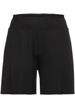 Jerseyshorts mit Smokbund und zwei Taschen