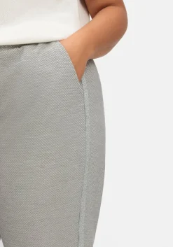 Joggpants in Struktur-Optik, mit Galonstreifen