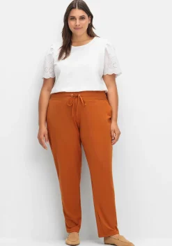 Joggpants mit Rundum-Dehnbund und Bindeband