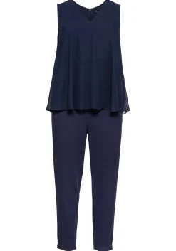 Jumpsuit im Lagenlook mit Chiffon-Oberteil