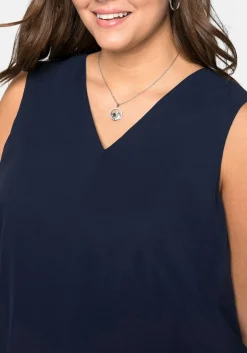 Jumpsuit im Lagenlook mit Chiffon-Oberteil