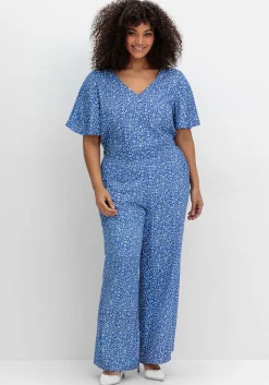 Jumpsuit mit Blümchenprint, aus Viskose