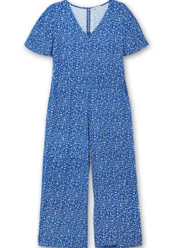 Jumpsuit mit Blümchenprint, aus Viskose