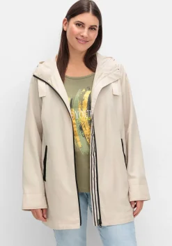 Kapuzenjacke in leichter Qualität, mit Kontrastdetails