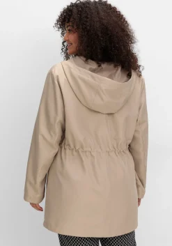 Kapuzenjacke mit Reißverschluss und Tunnelzug