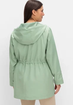 Kapuzenjacke mit Reißverschluss und Tunnelzug