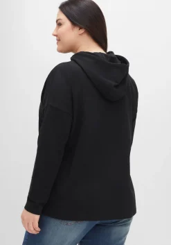 Kapuzensweatshirt mit Frontdruck, in A-Linie