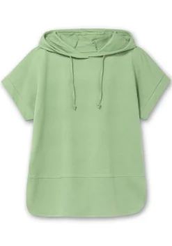 Kapuzensweatshirt mit kurzen Ärmeln