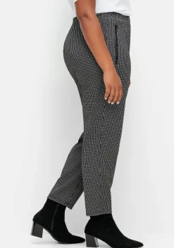 Karierte Joggpants mit Zippertaschen