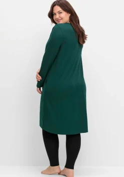Kleid aus Interlock, mit verlängerter Rückenpartie