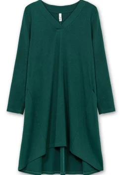 Kleid aus Interlock, mit verlängerter Rückenpartie