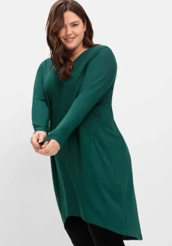 Kleid aus Interlock, mit verlängerter Rückenpartie