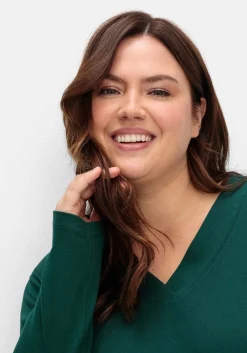 Kleid aus Interlock, mit verlängerter Rückenpartie